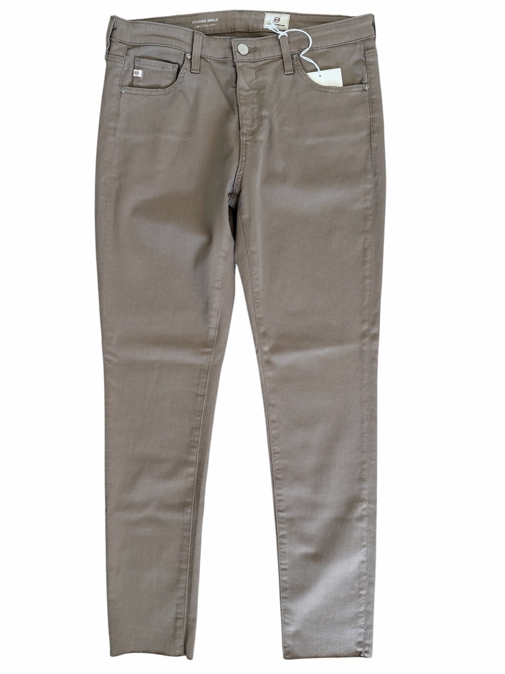 AG Adriano Goldschmied Legging Ankle Jeans in Taupe